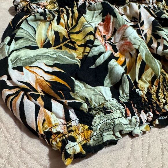 Ripcurl Tropical Leaves Crop Tank Top XL - Picture 2 of 5